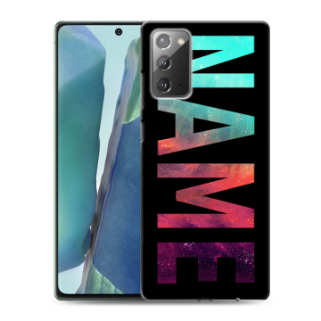 Силиконовый чехол на Samsung Galaxy Note 20 с принтом NAME