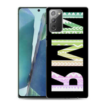 Силиконовый чехол на Samsung Galaxy Note 20 с принтом ИМЯ