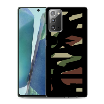 Силиконовый чехол на Samsung Galaxy Note 20 с принтом NAME