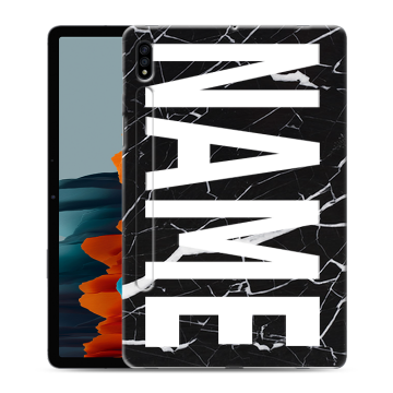Силиконовый чехол на Samsung Galaxy Tab S7 с принтом NAME