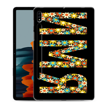 Силиконовый чехол на Samsung Galaxy Tab S7 с принтом ИМЯ