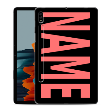 Силиконовый чехол на Samsung Galaxy Tab S7 с принтом NAME