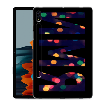 Силиконовый чехол на Samsung Galaxy Tab S7 с принтом ИМЯ