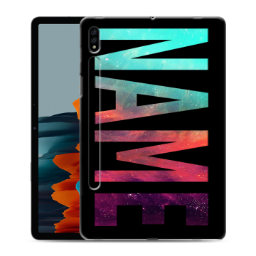 Силиконовый чехол на Samsung Galaxy Tab S7 с принтом NAME