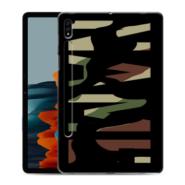 Силиконовый чехол на Samsung Galaxy Tab S7 с принтом NAME