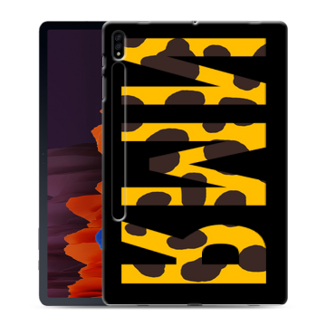 Силиконовый чехол на Samsung Galaxy Tab S7 Plus с принтом ИМЯ