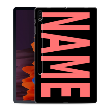 Силиконовый чехол на Samsung Galaxy Tab S7 Plus с принтом NAME