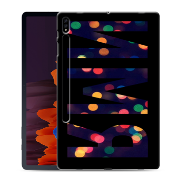 Силиконовый чехол на Samsung Galaxy Tab S7 Plus с принтом ИМЯ