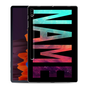 Силиконовый чехол на Samsung Galaxy Tab S7 Plus с принтом NAME