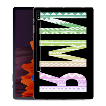 Силиконовый чехол на Samsung Galaxy Tab S7 Plus с принтом ИМЯ
