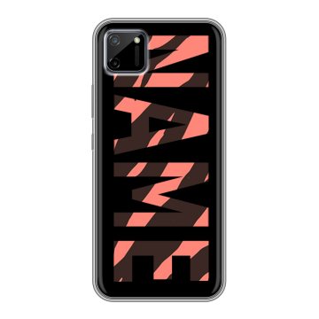 Силиконовый чехол на Realme C11 с принтом NAME