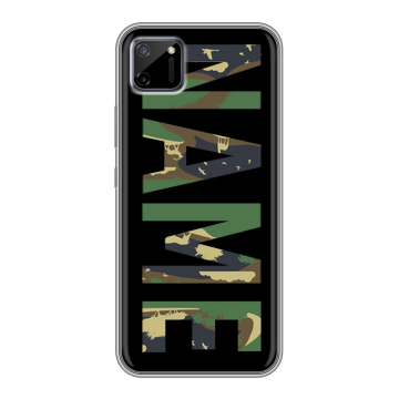 Силиконовый чехол на Realme C11 с принтом NAME