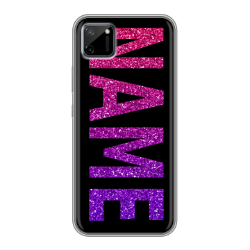 Силиконовый чехол на Realme C11 с принтом NAME
