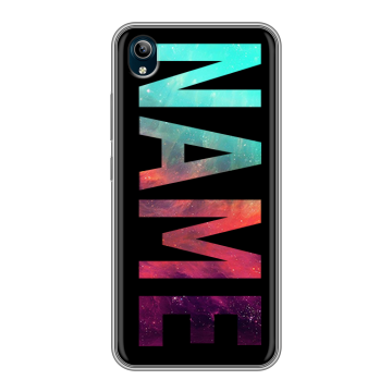 Силиконовый чехол на Vivo Y91C с принтом NAME