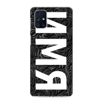 Силиконовый чехол на Samsung Galaxy M31s с принтом ИМЯ