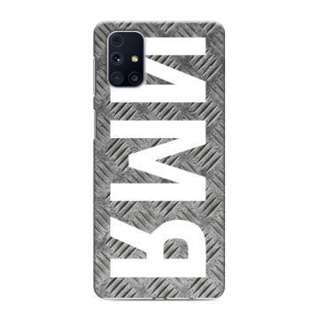 Силиконовый чехол на Samsung Galaxy M31s с принтом ИМЯ