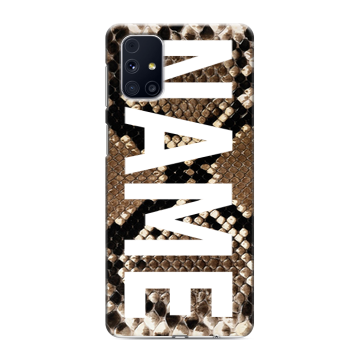 Силиконовый чехол на Samsung Galaxy M31s с принтом NAME