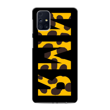 Силиконовый чехол на Samsung Galaxy M31s с принтом ИМЯ
