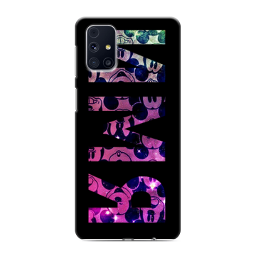 Силиконовый чехол на Samsung Galaxy M31s с принтом ИМЯ