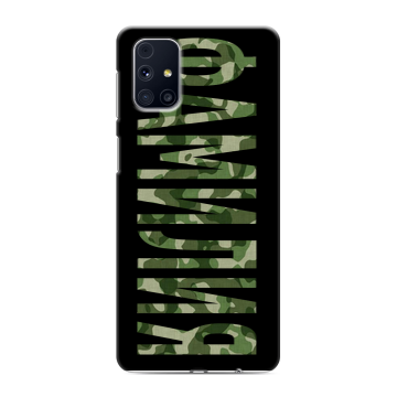 Силиконовый чехол на Samsung Galaxy M31s с принтом ФАМИЛИЯ