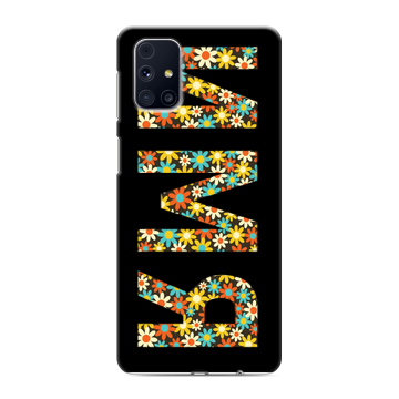 Силиконовый чехол на Samsung Galaxy M31s с принтом ИМЯ