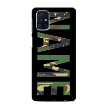 Силиконовый чехол на Samsung Galaxy M31s с принтом NAME
