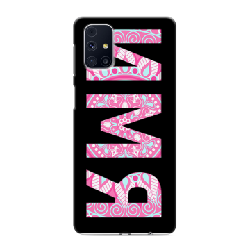 Силиконовый чехол на Samsung Galaxy M31s с принтом ИМЯ