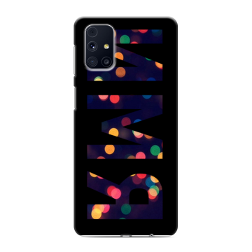 Силиконовый чехол на Samsung Galaxy M31s с принтом ИМЯ