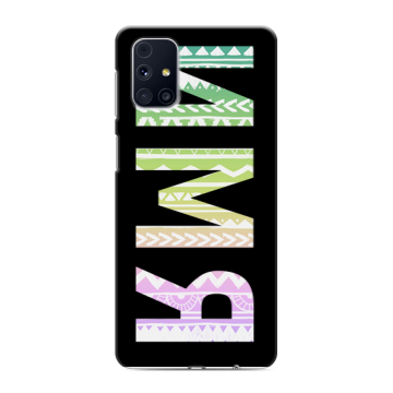Силиконовый чехол на Samsung Galaxy M31s с принтом ИМЯ