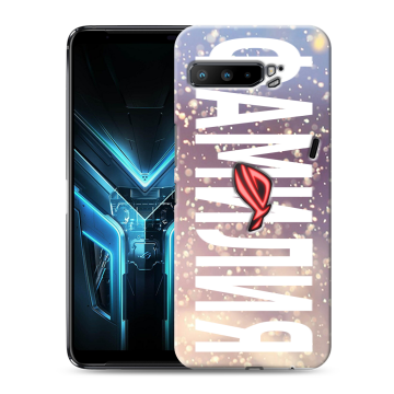 Силиконовый противоударный чехол на ASUS ROG Phone 3 с принтом ФАМИЛИЯ
