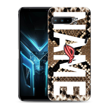 Силиконовый противоударный чехол на ASUS ROG Phone 3 с принтом NAME