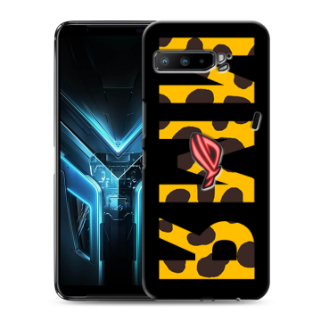 Силиконовый противоударный чехол на ASUS ROG Phone 3 с принтом ИМЯ