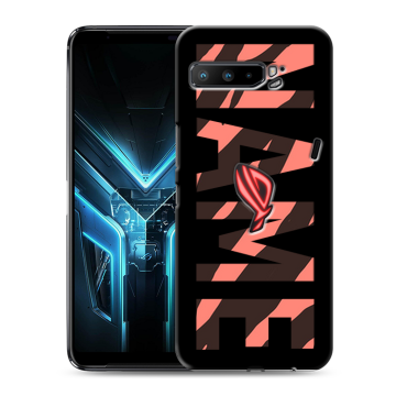 Силиконовый противоударный чехол на ASUS ROG Phone 3 с принтом NAME