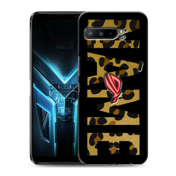 Силиконовый противоударный чехол на ASUS ROG Phone 3 с принтом NAME