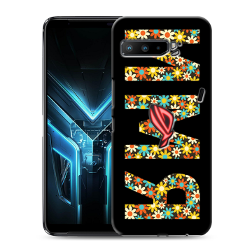 Силиконовый противоударный чехол на ASUS ROG Phone 3 с принтом ИМЯ