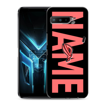 Силиконовый противоударный чехол на ASUS ROG Phone 3 с принтом NAME