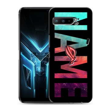 Силиконовый противоударный чехол на ASUS ROG Phone 3 с принтом NAME