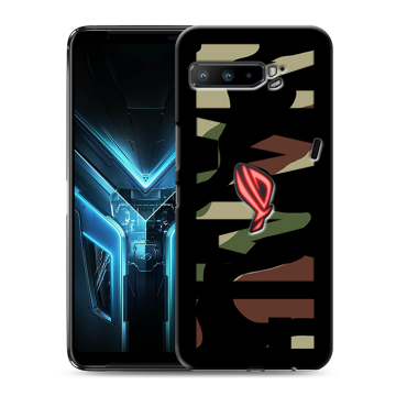 Силиконовый противоударный чехол на ASUS ROG Phone 3 с принтом NAME