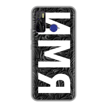 Силиконовый чехол на Tecno Camon 15 с принтом ИМЯ
