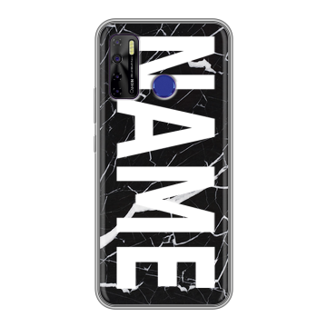 Силиконовый чехол на Tecno Camon 15 с принтом NAME