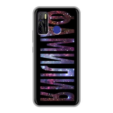 Силиконовый чехол на Tecno Camon 15 с принтом ФАМИЛИЯ