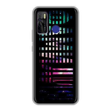 Силиконовый чехол на Tecno Camon 15 с принтом ФАМИЛИЯ