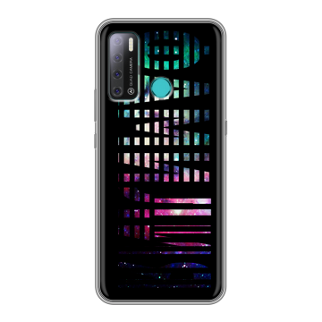 Силиконовый противоударный чехол на Tecno Pouvoir 4 с принтом ФАМИЛИЯ