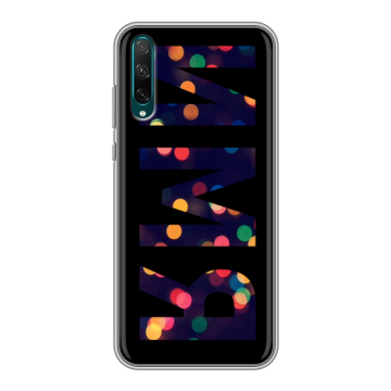 Силиконовый чехол на Huawei Honor 30i с принтом ИМЯ