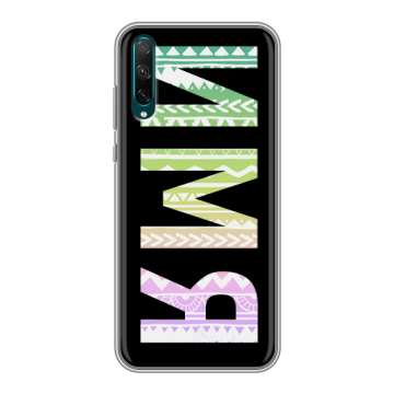 Силиконовый чехол на Huawei Honor 30i с принтом ИМЯ