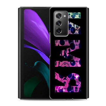Пластиковый чехол на Samsung Galaxy Z Fold 2 с принтом ИМЯ