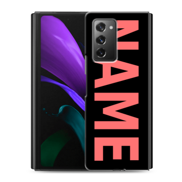 Пластиковый чехол на Samsung Galaxy Z Fold 2 с принтом NAME