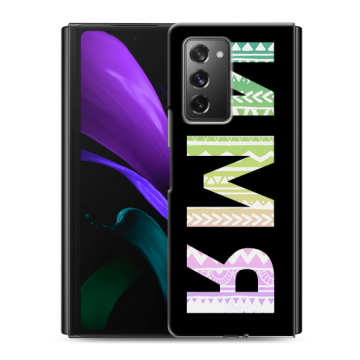 Пластиковый чехол на Samsung Galaxy Z Fold 2 с принтом ИМЯ