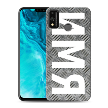 Силиконовый чехол на Huawei Honor 9X Lite с принтом ИМЯ