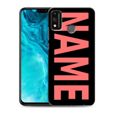 Силиконовый чехол на Huawei Honor 9X Lite с принтом NAME